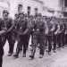 I soldati tedeschi in marcia su via Napoli durante la celebrazione dei Caduti germanici del 16 marzo 1942 